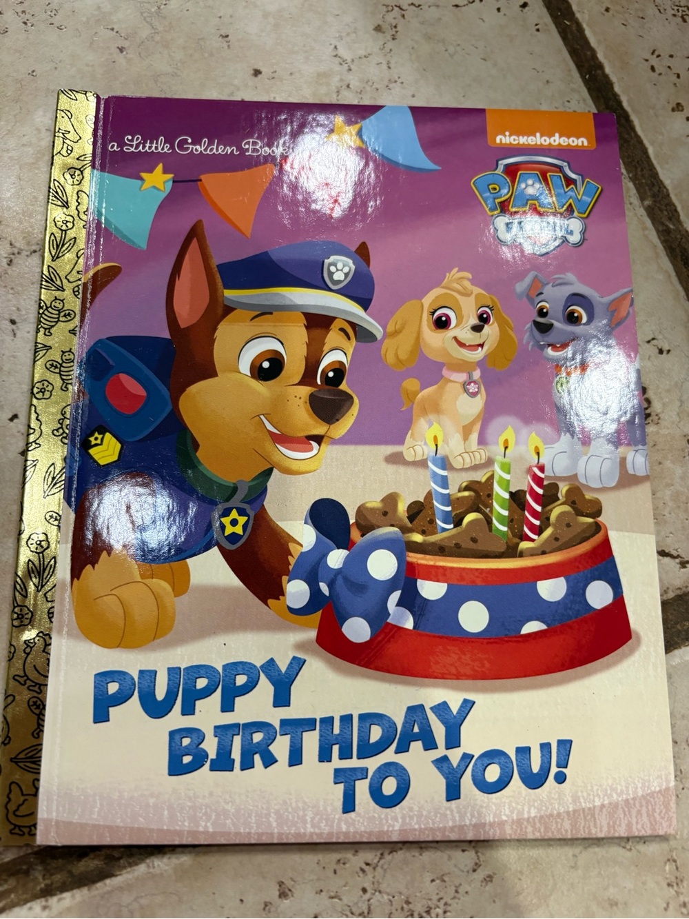 Nickelodeon PAW Patrol Puppy Birthday To You! Book - Purple